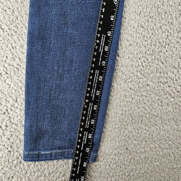 KanCan Jeans Womens 25 Blue Kurvy Ultra High Rise Ankle Skinny Distressed Denim - Picture 11 of 16